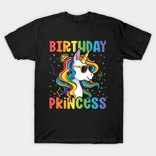 Birthday Princess Shirt Unicorn Girl T-Shirt